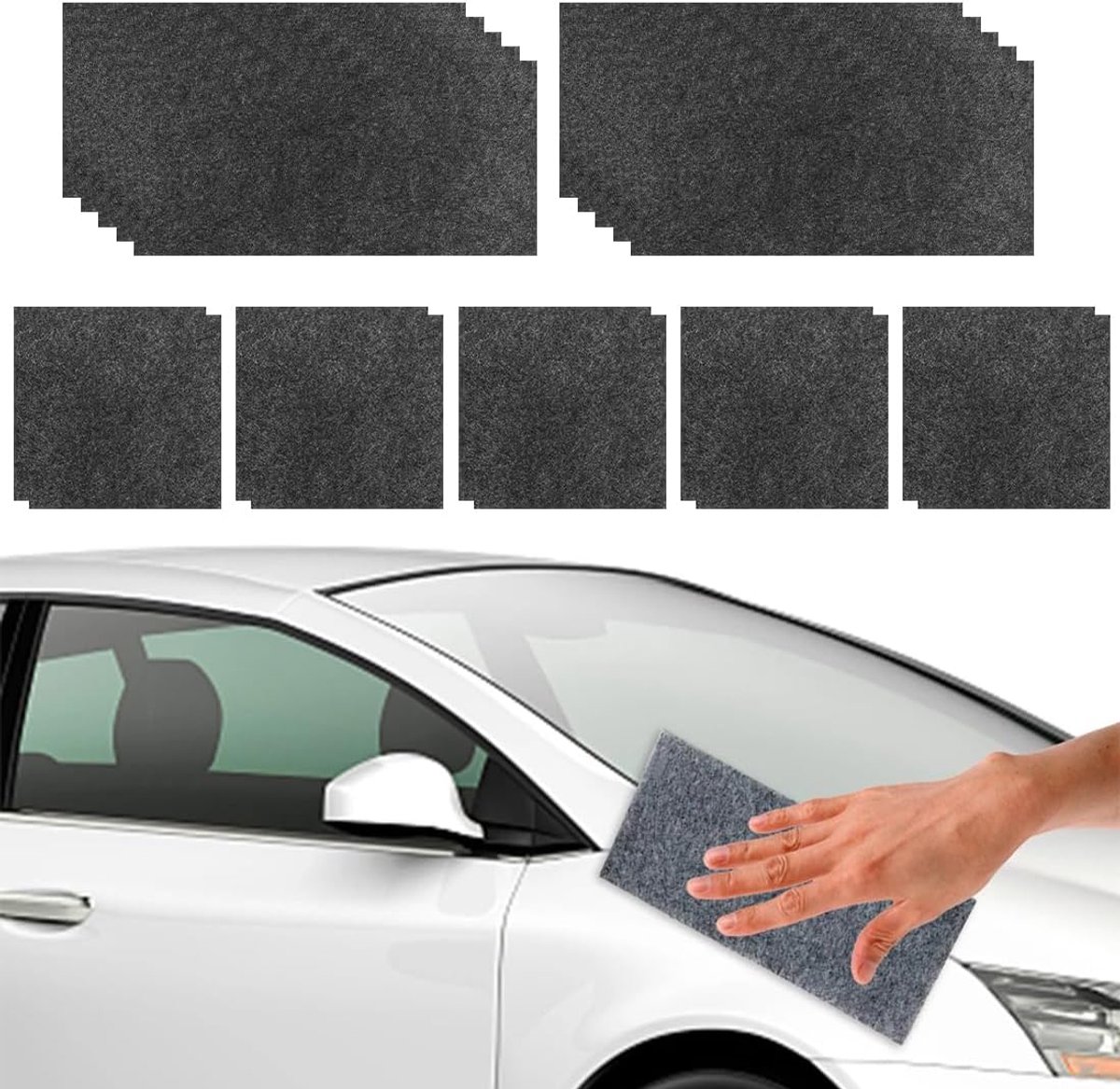 10 stuks nano-krasverwijderaar voor auto, auto-krasverwijderaar, verwijdert krassen op het oppervlak van carrosserie - ShopVlot