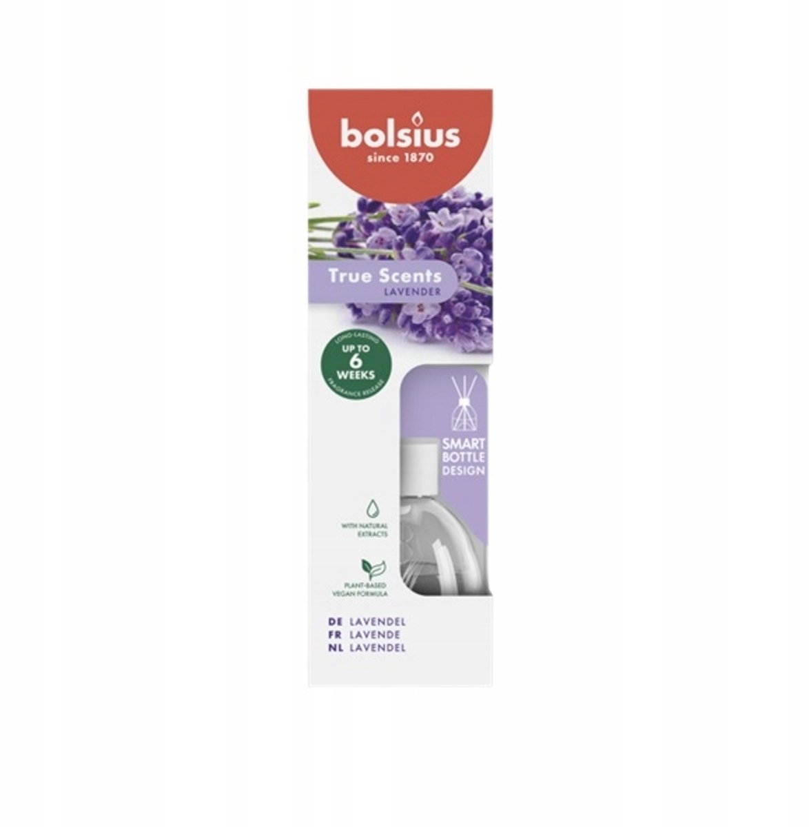 Bolsius Geur Diffusor Stokjes Lavendel 60 ml