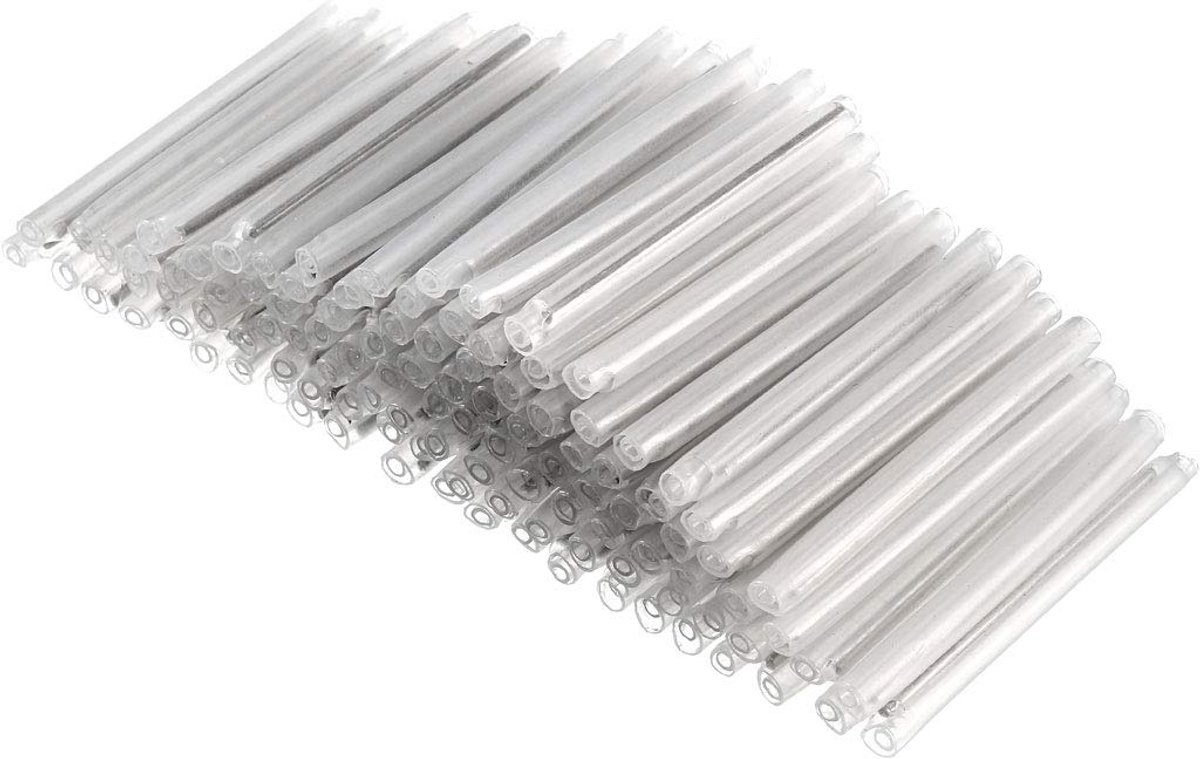 sourcing card Fiber Optic Fusion Splice Tube Protector Sleeves, Clear Heat Shrinkable Tubing, 45mm 3.6mmOD,300pcs - ShopVlot