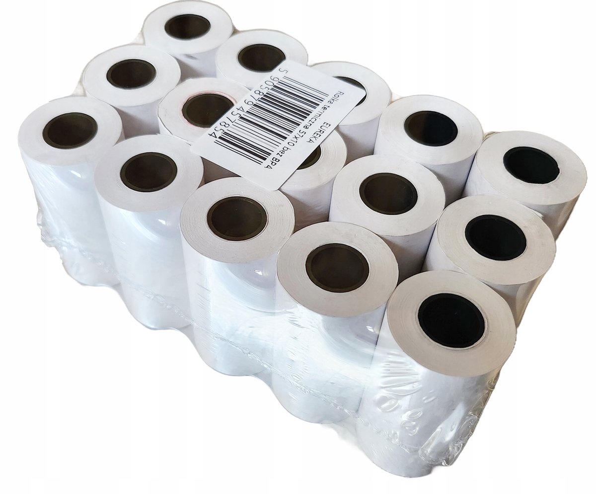 15x Thermische Kassabonnenrollen 57mm x 10m - BPA-vrij