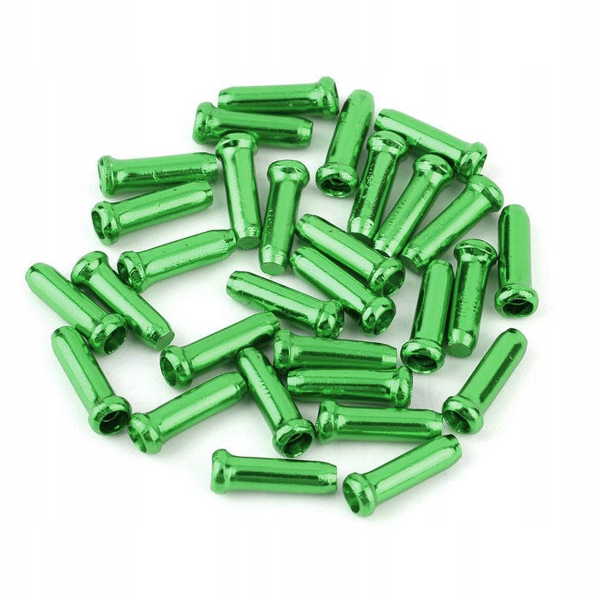 10x Aluminium Kabel Eindkapjes Fiets - Groen