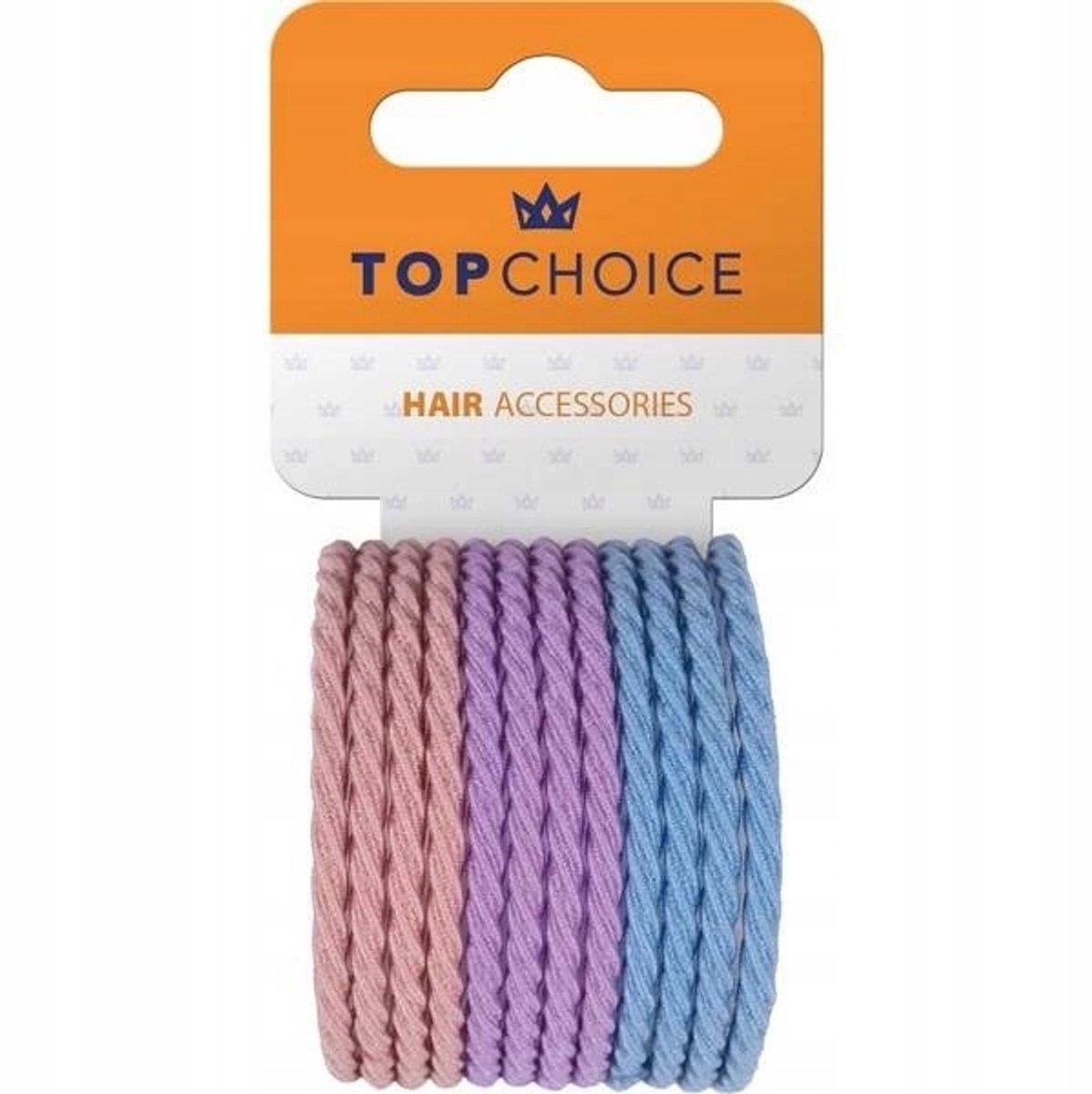 Top Choice Haaraccessoires Elastiekjes - 12 Stuks - Veelkleurig
