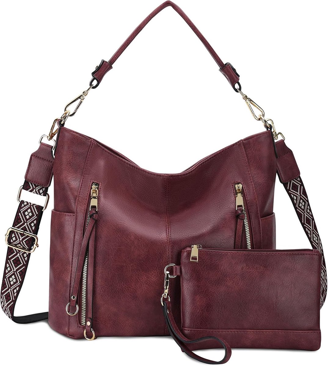 Hobo Bag for Women, Chase Chic PU Leather Ladies Bag with Adjustable Strap, Trendy Large Crossbody Shoulder Bag for - ShopVlot
