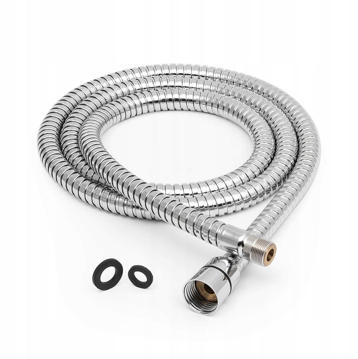 Douche slang 150cm M15 aansluiting voor badkraan, zilver