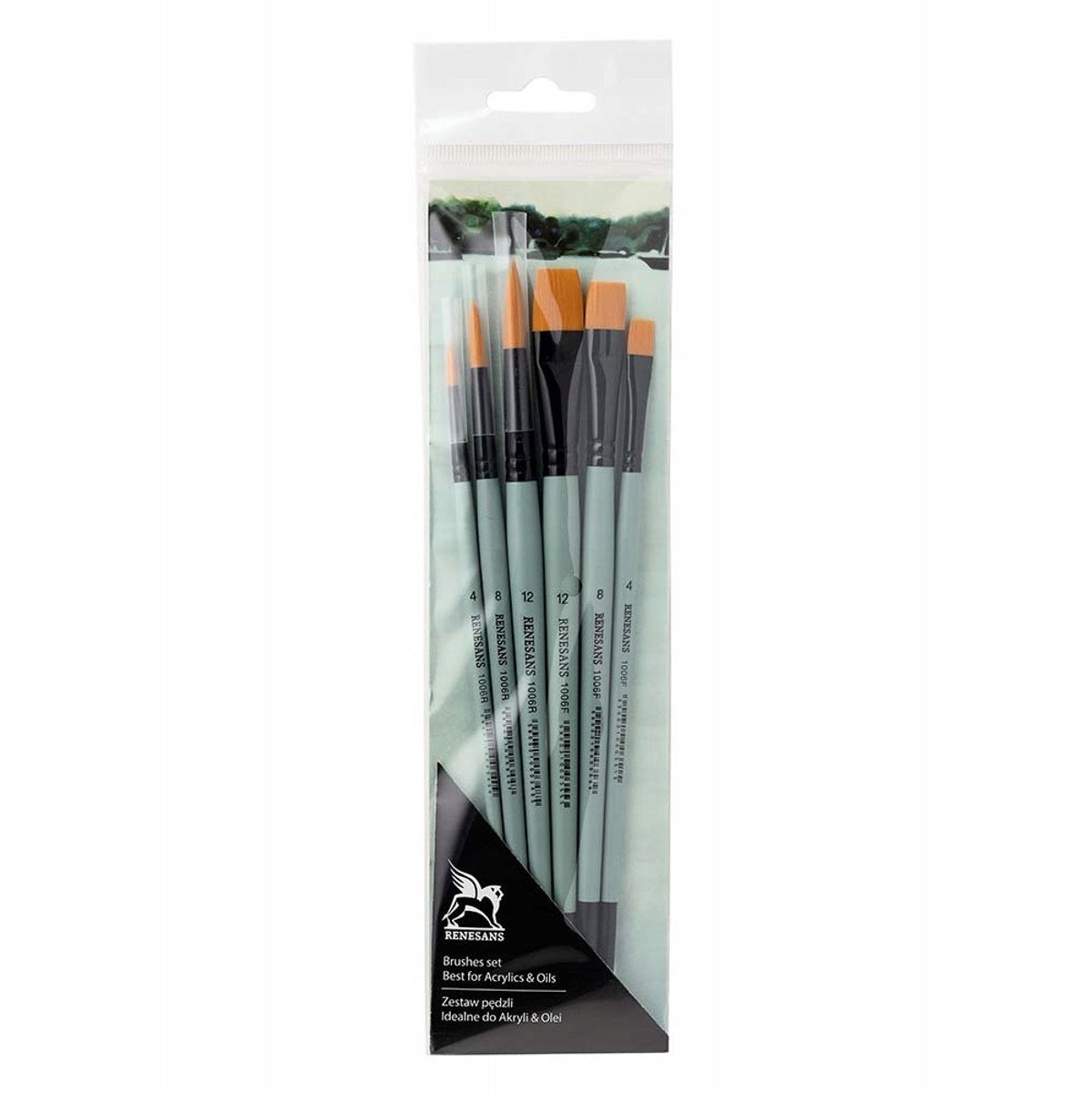 Renesans Kunststof Kwasten Set 1006 - 6 stuks