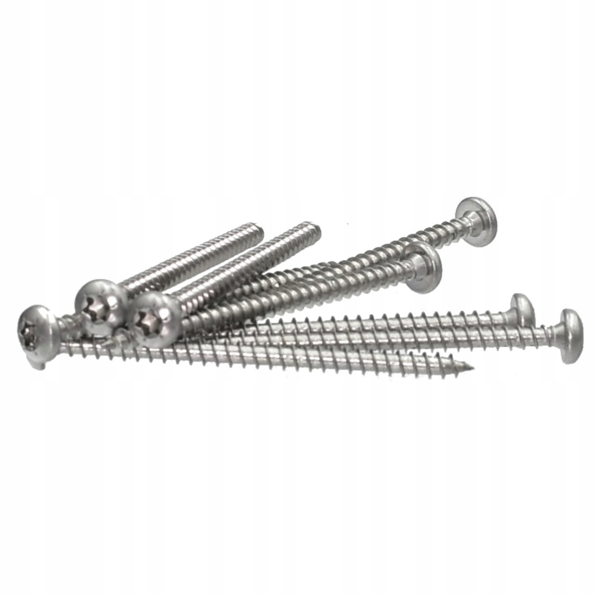 RVS Torx Schroeven 6x80mm - 10 Stuks - Lenskop