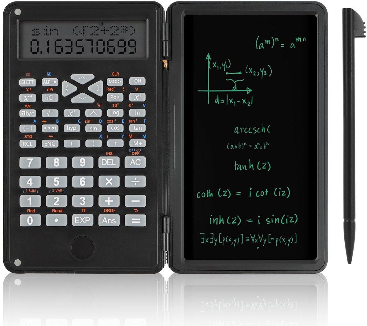 OFFCUP Wetenschappelijke Rekenmachine, 6-inch LCD-Schrijftablet en Stylus, 2-in-1 Wetenschappelijke Rekenmachine met - ShopVlot