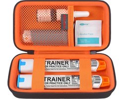 Elonbo EpiPen Carrying Case, Travel Medicine Kit for 2 Epi Pen or Auvi Q, Asthma Inhaler, Nasal Spray, Allergy Meds - ShopVlot