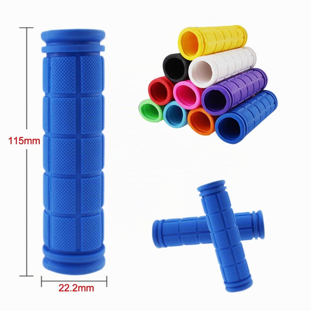 Fietsgrips antislip zacht rubber voor fiets MTB BMX (2 paar)