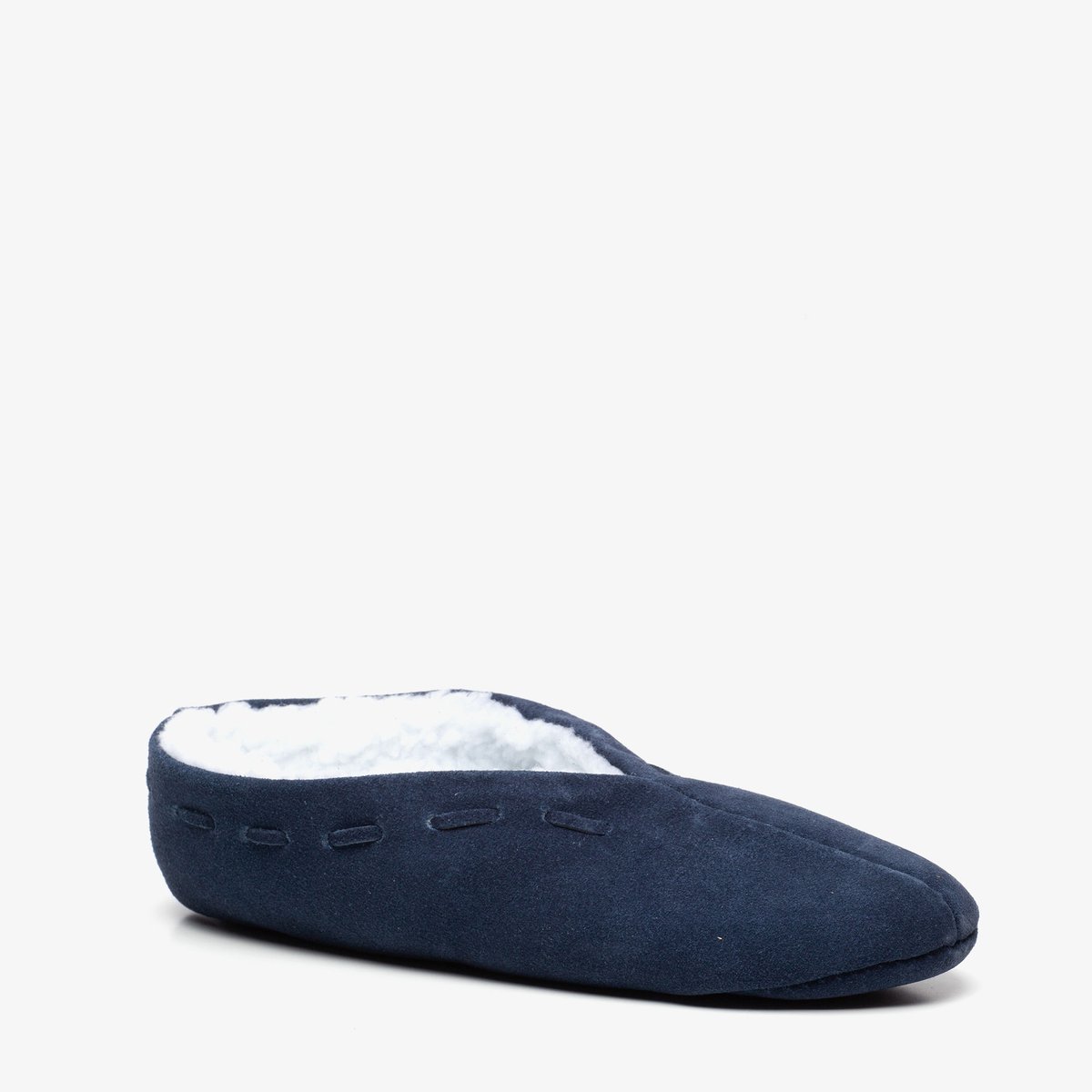 Thu!s leren dames Spaanse sloffen blauw - Maat 38 - Pantoffels