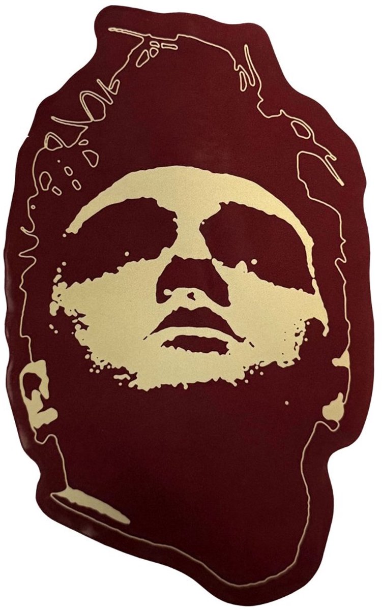 Morrissey - Portrait Sticker - Rood
