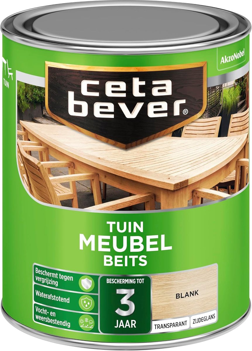 Tuinhoutbehandeling - Satin - Blank - Bescherming tot 3 jaar - ShopVlot
