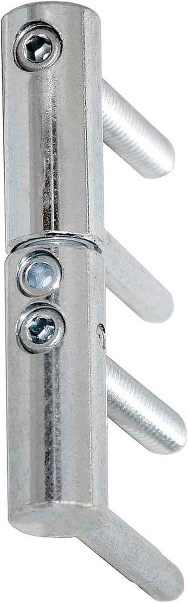 Deurscharnieren 3D verstelbaar - zilver - nylon bushing - voor optimale deurfunctionaliteit - ShopVlot