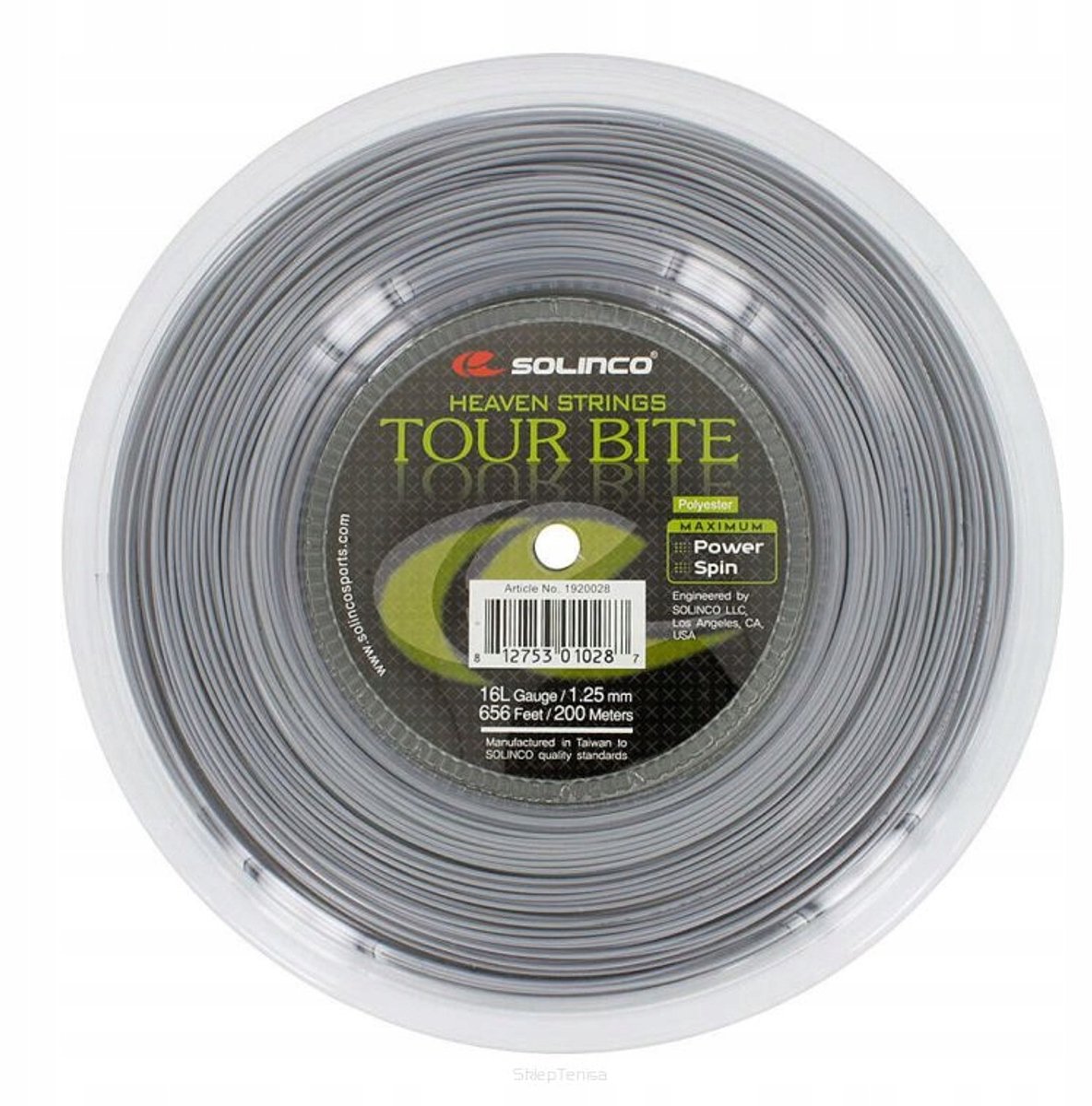 Solinco Tour Bite Tennis String Grijs 1.25mm - 12m