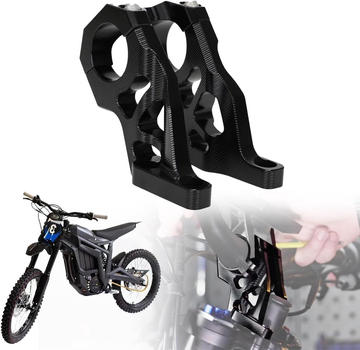 Handlebar risers voor Talaria Sting MX3/MX4 - 7075 aluminium - Corrosie-bestendig - Verbeterde rijervaring - ShopVlot