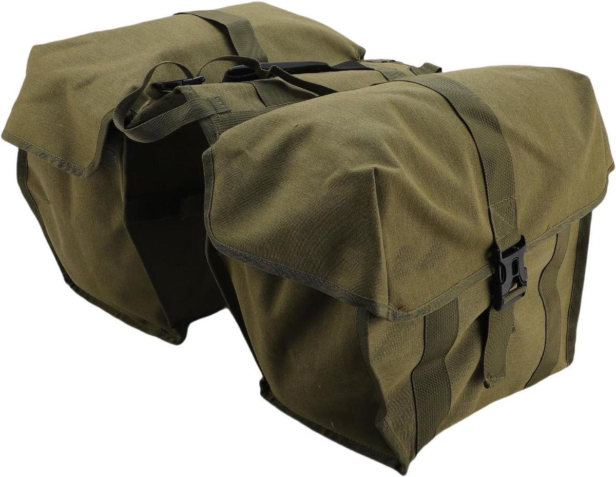 Dubbele Fietstas - Bagagedragertas - Lange Afstand Fietsen - Waterdicht Canvas - 43L - Niet gespecificeerd