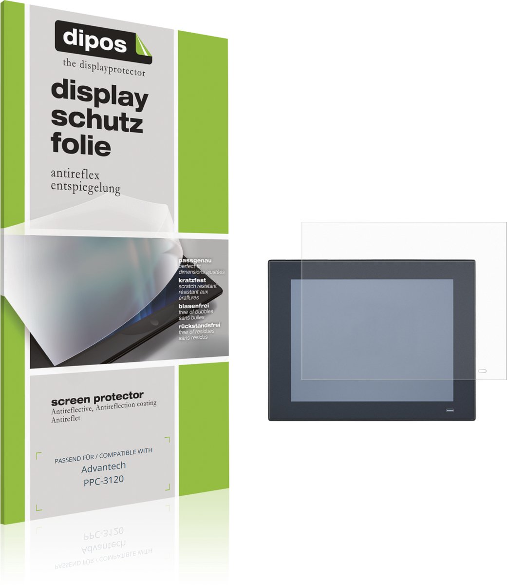 dipos – 2x Matte Beschermfolie geschikt voor Advantech PPC-3120 | Krasbestendige & antireflecterende Screenprotector Ultra-Thin