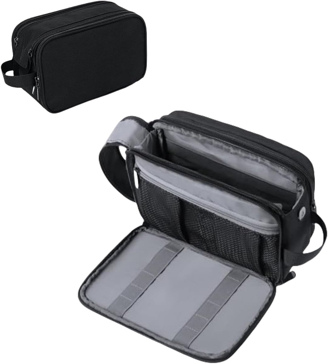 Aucuu Toiletry Bag for Men and Women, Travel Wash Bag, Waterproof Shaving Bag, Toiletries Accessories Cosmetics Bag - ShopVlot