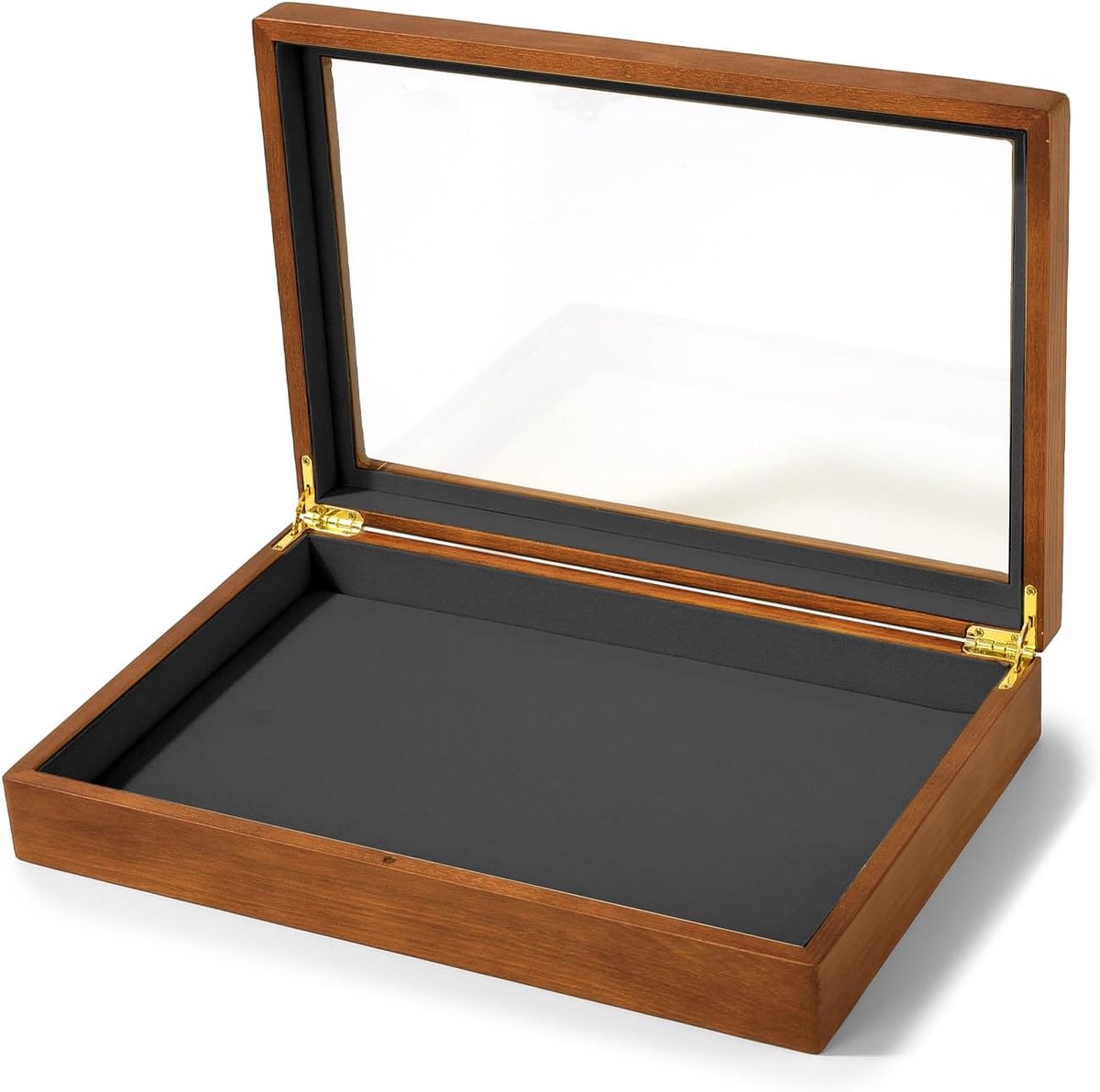 Oirlv Solid Wood Jewellery Box with Glass Lid, Large Vintage Jewellery Organiser, - ShopVlot