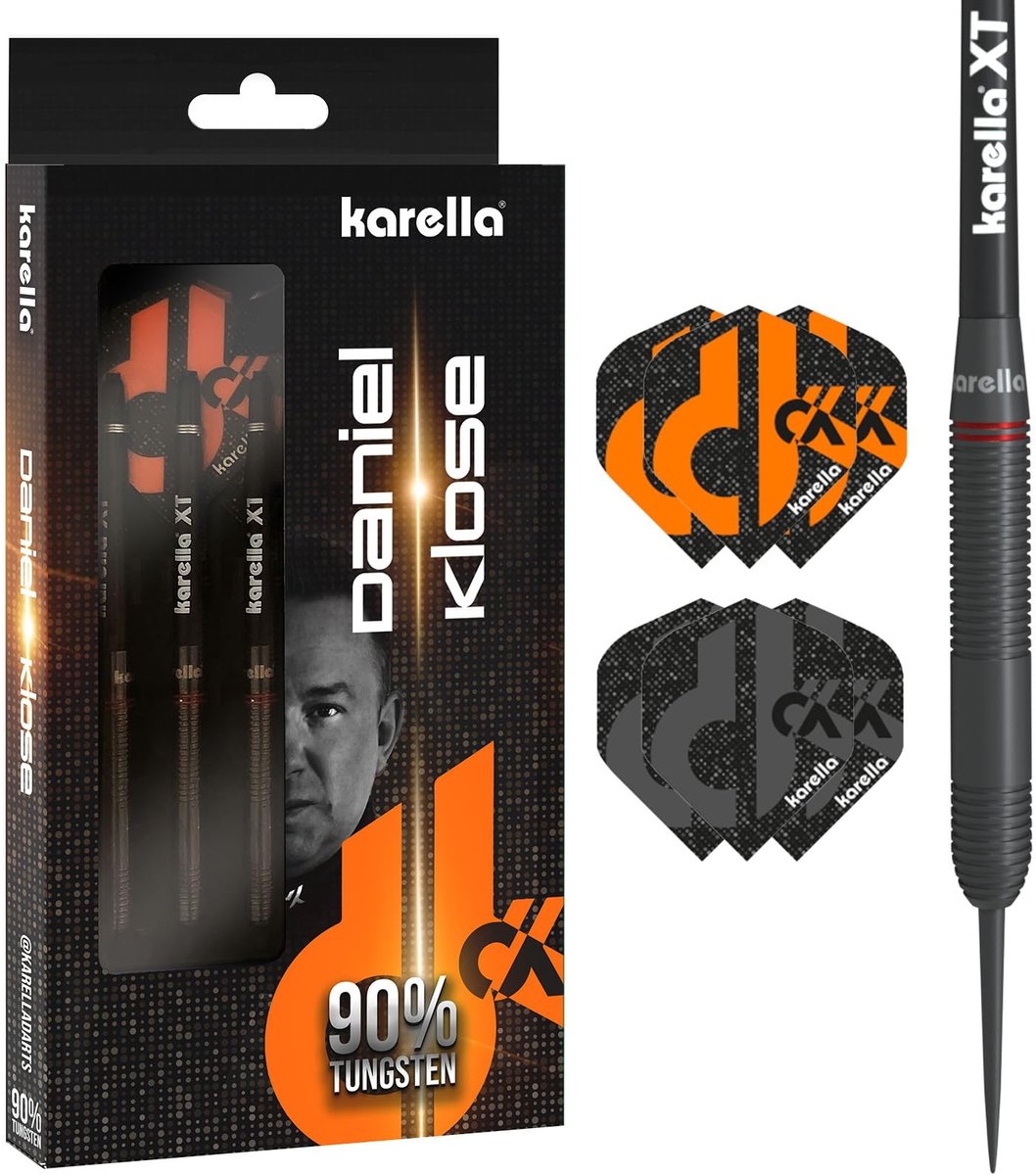Solidchoice - Steeldart Set 90% Tungsten met 3 Pijlen en Flights