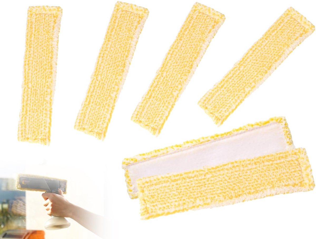 Solidchoice - Set van 4 Vervangpads voor Raamzuigers met Hoge Reinigingsprestaties