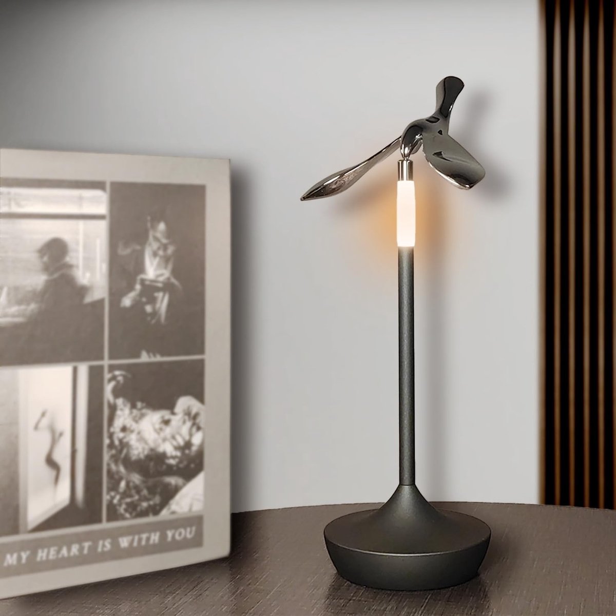 Solidchoice - Draadloze Batterij Tafel Lamp met Flessenopener - Dimbare LED Lamp voor Binnen en Buiten