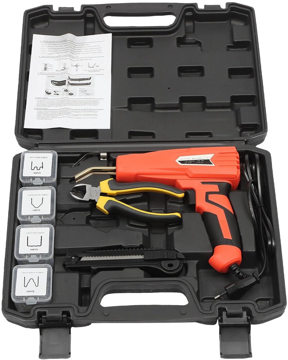 Solidchoice - Kunststof Lasapparaat 100W met 400 Nietjes voor Reparatie