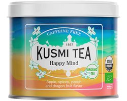 Biologische fruit- en kruidenthee Kusmi Tea Happy Mind, 100 g (in metalen blik)