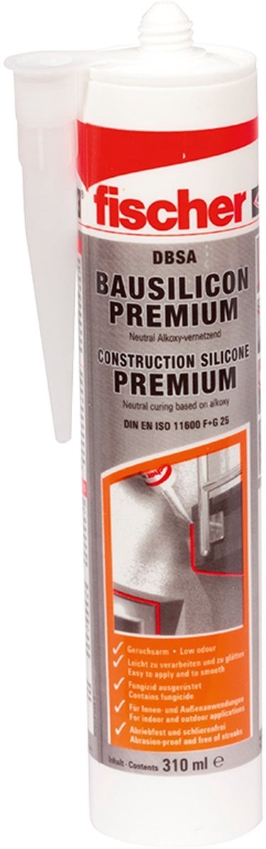 Fischer 1x Bouwsiliconen DBSA 310 ml beige - 53095