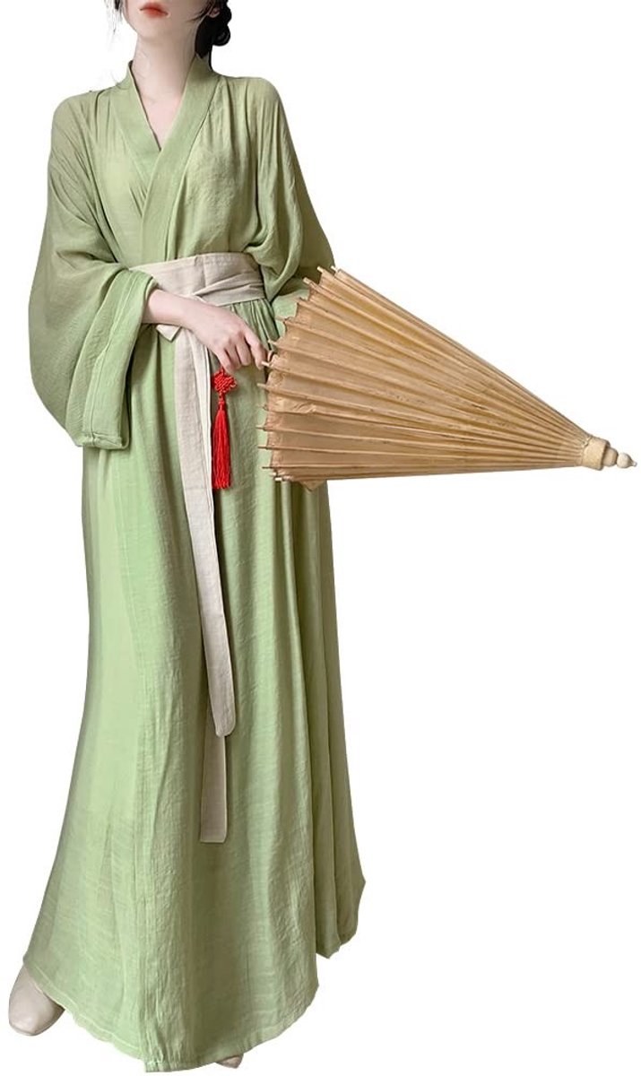 Solidchoice - Traditioneel Chinees Hanfu Kostuum met Wijde Mouwen