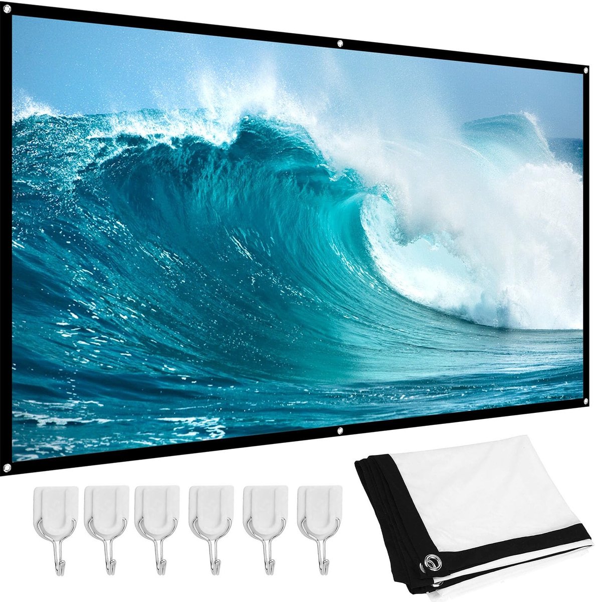 Solidchoice - 84 Inch HD Projectiescherm voor Thuisbioscoop