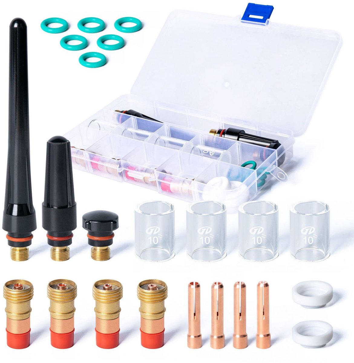 Solidchoice - 23 Stuks Laspistool Kit - Verbruiksartikelen en Accessoires met Opslagdoos