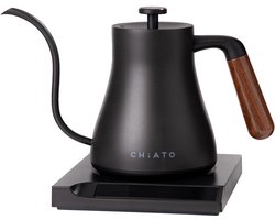 Elektrische waterkoker CHiATO flowPLAY Gooseneck, 0.6 l – Zwart