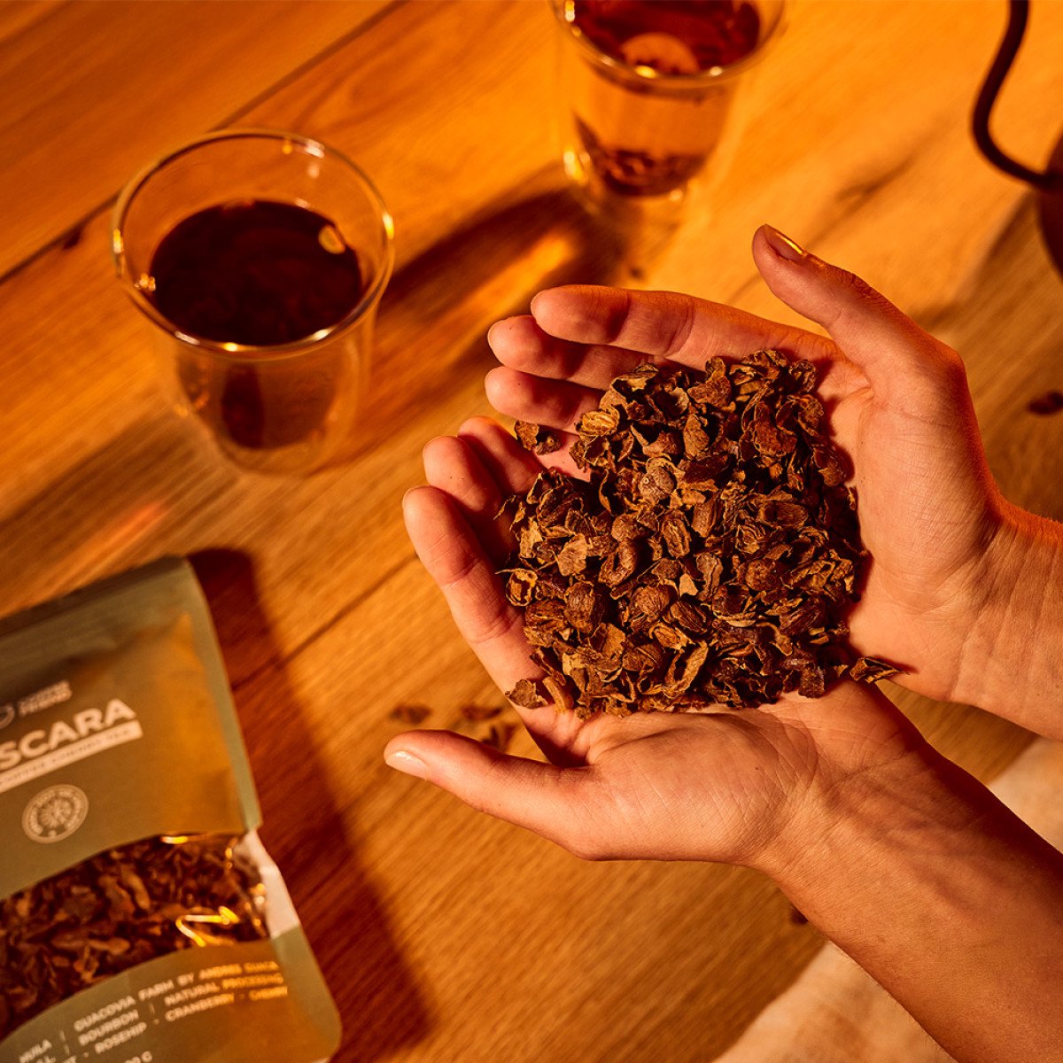 Gedroogde koffiebessen thee Cascara by Coffee Friend, 100 g