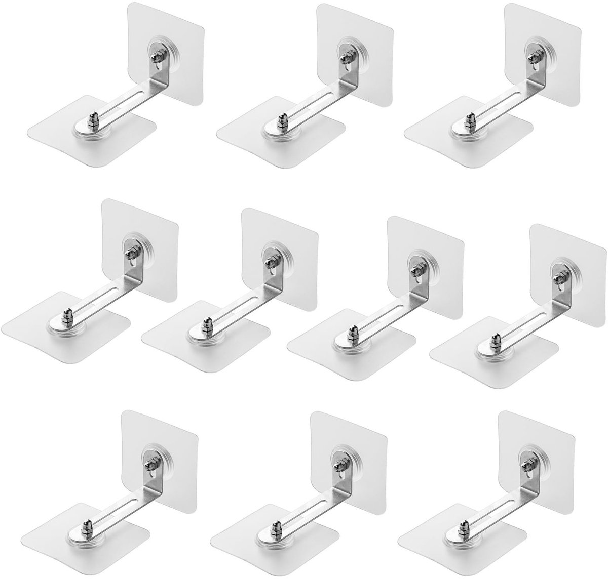 Solidchoice - Zelfklevende Wandankers voor Meubels - 10 Stuks