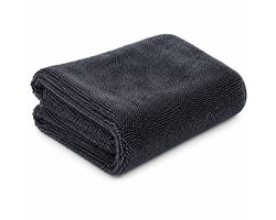 Drying Towel 1200GSM - 40x60 cm - Auto droogdoek - Microvezeldoek Auto - Enorm absorberend vermogen - Streeploos en Krasvrij – Voor Auto, Motor, Camper & Badkamer - Donkergrijs