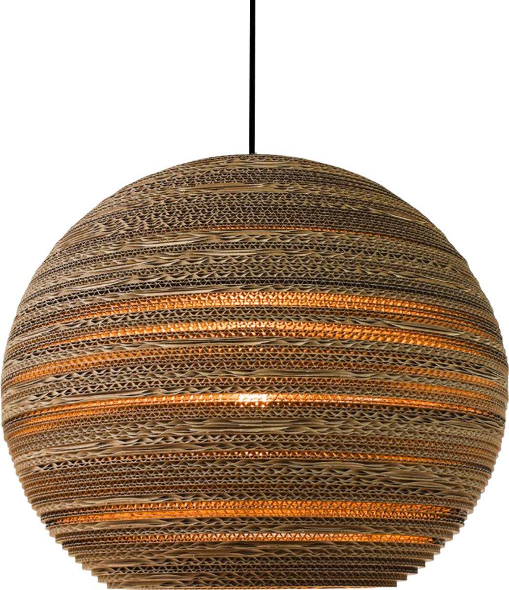 Kartonnen caen lamp - Diameter 50 cm | E27 - Kartent
