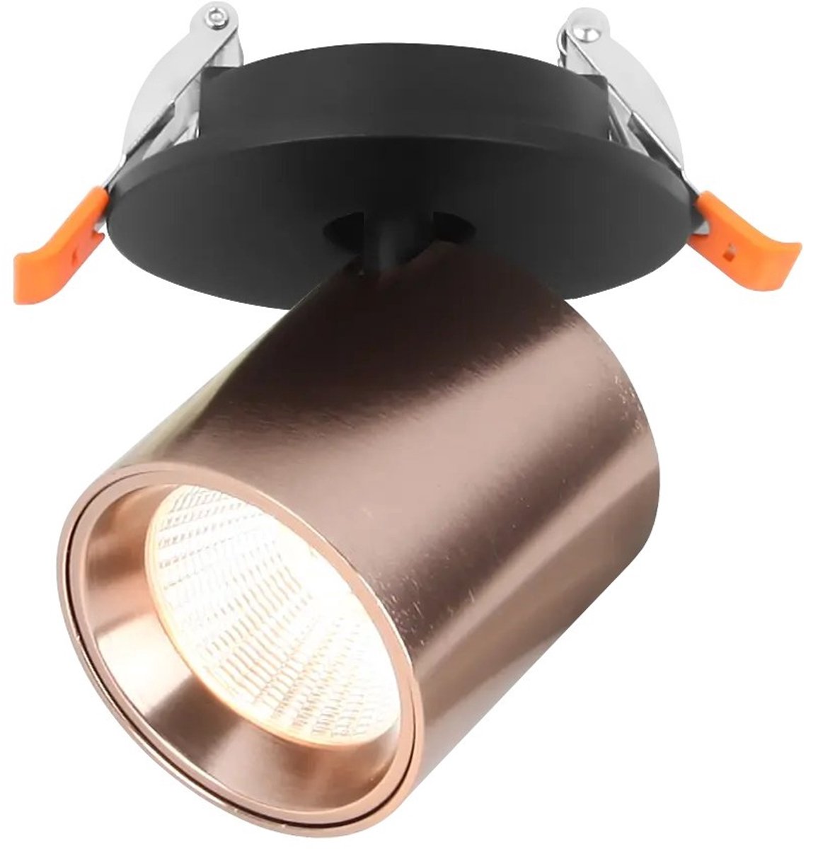 Fantasia Oyo LED-inbouwspot in brons, 7.5W, 620 lumen, inbouwmaat 70 mm, energieklasse G