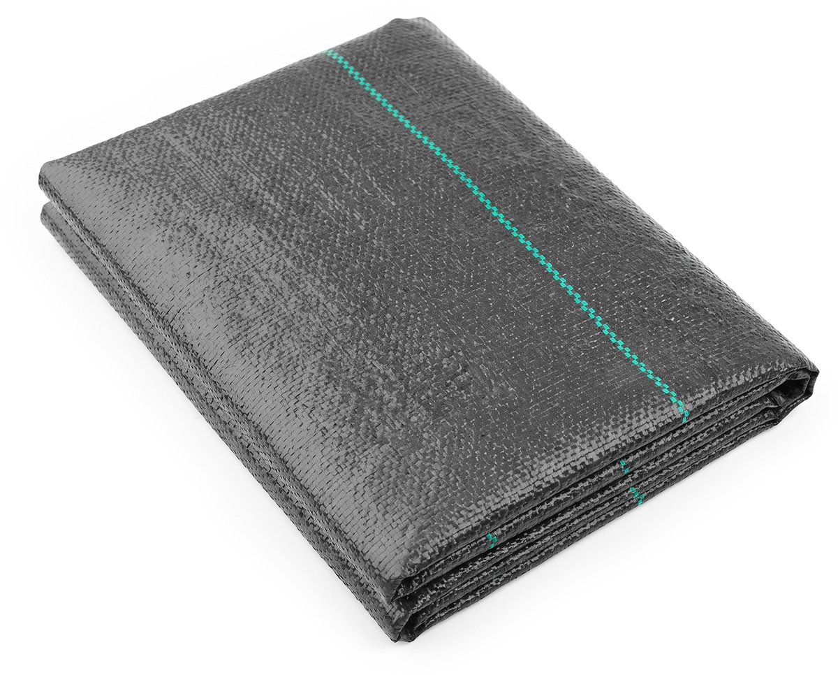 Garronda Antiworteldoek 90 g/m² 1 x 5 m Waterdoorlatend Geweven Polypropyleen voor Bloemperken en Tuin GD-0193 Zwart