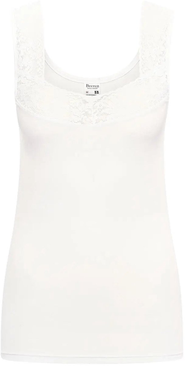 Beeren dames comfort feeling hemd met kant Dianne - Wit / XL