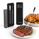 Brosendaal Draadloze Vleesthermometer met App – BBQ Thermometer – Kernthermometer – BBQ, Grill en Oven – 2 Sondes