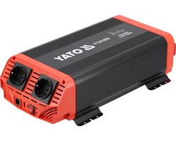 Zuivere Sinus Omvormer 12V naar 230V - 1000W Continu (2000W Piekvermogen) - Met USB-A & USB-C - Inverter voor Camper, Boot, Auto & Zonnepaneel - Geschikt voor LiFePO4, AGM & Gel