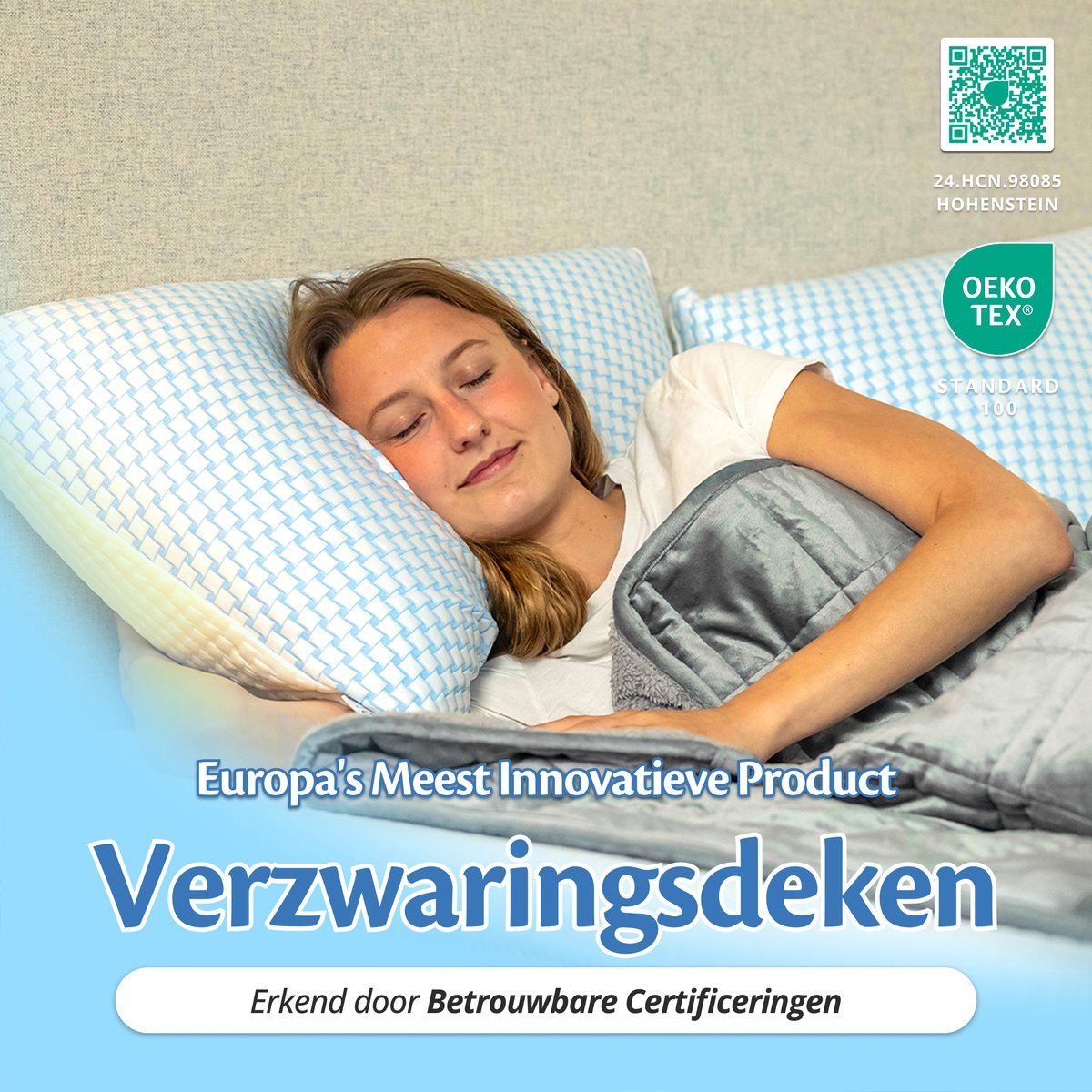 Ella verzwaringsdeken 9 kg fluweel en sherpa 150x200 thumbnail 3