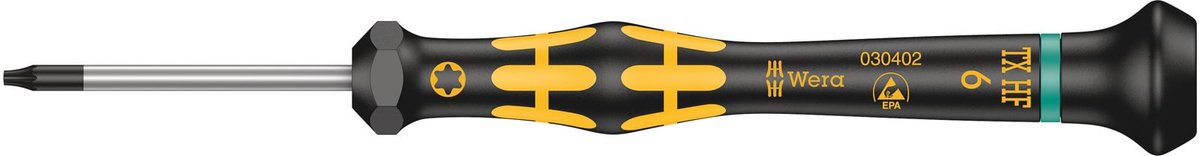 Wera micro torx schroevendraaier - t6 x 40mm