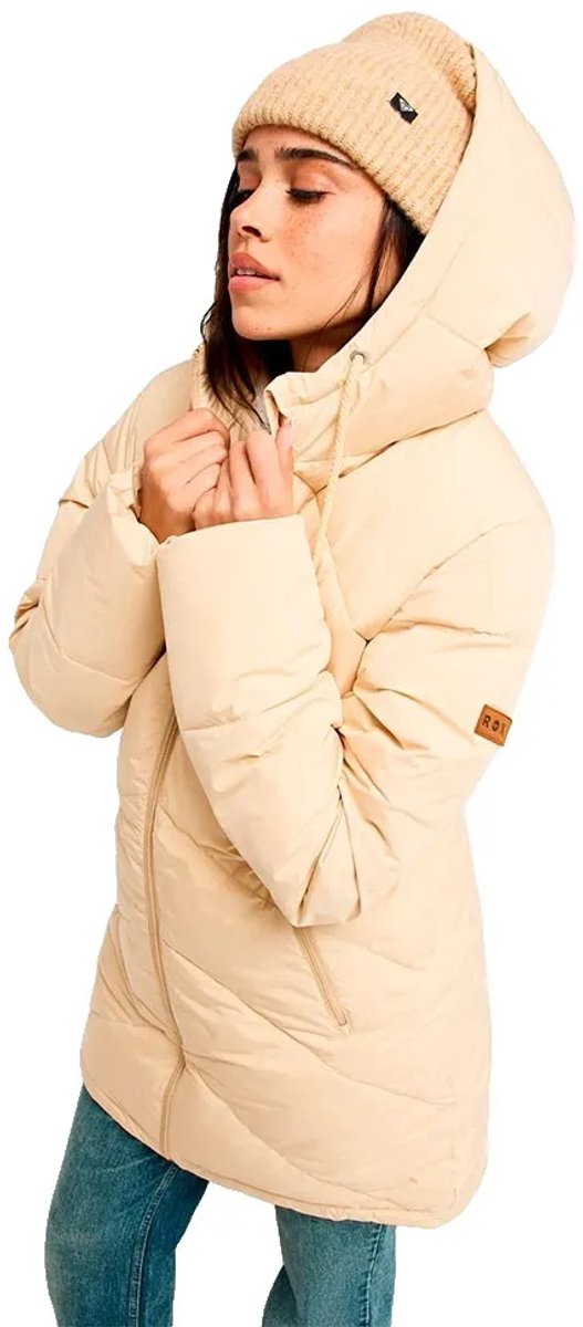Roxy Better Weather Parka Beige M Vrouw