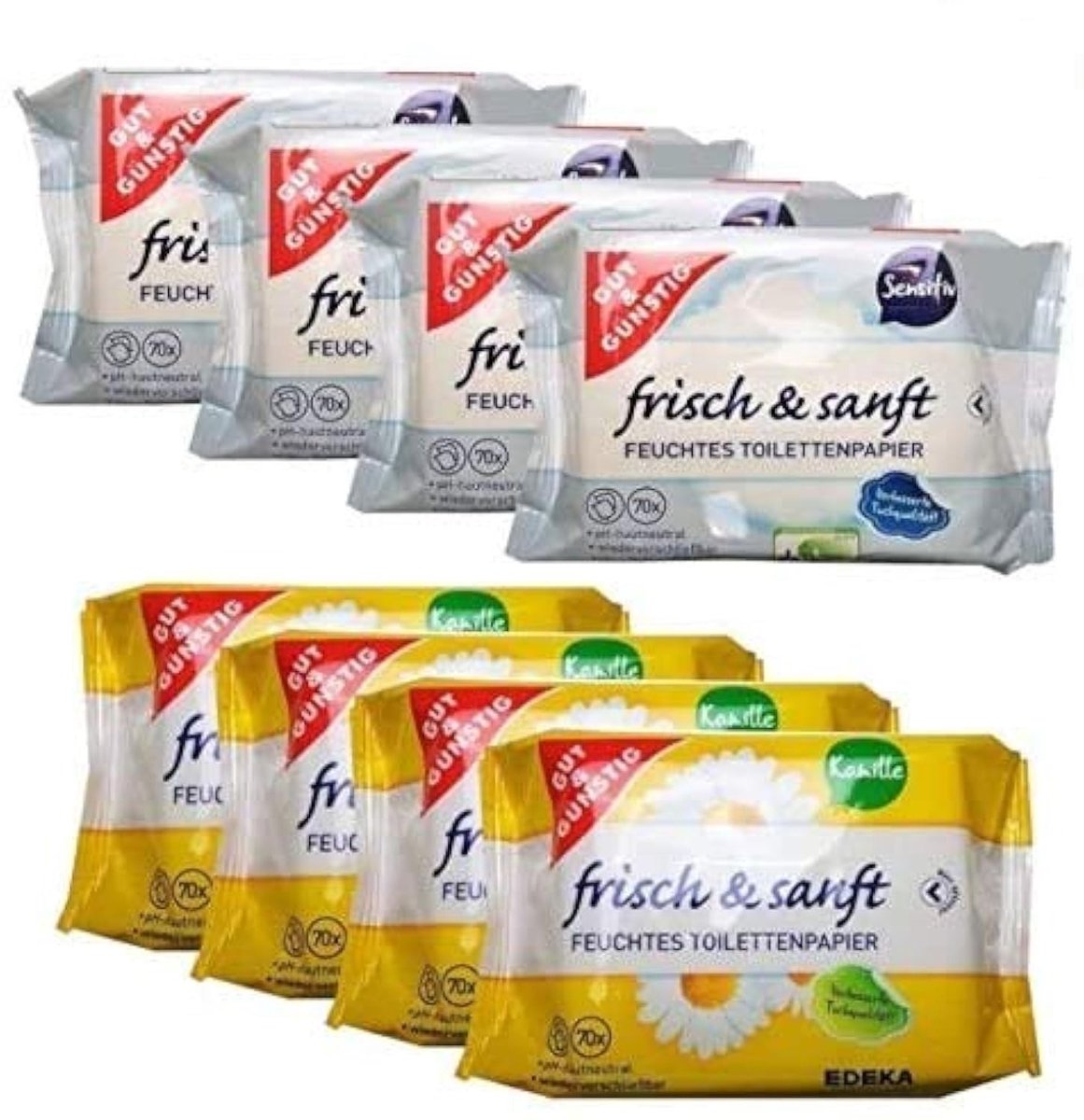 Solidchoice - Vochtig Toiletpapier met Aloë Vera - 4-pack