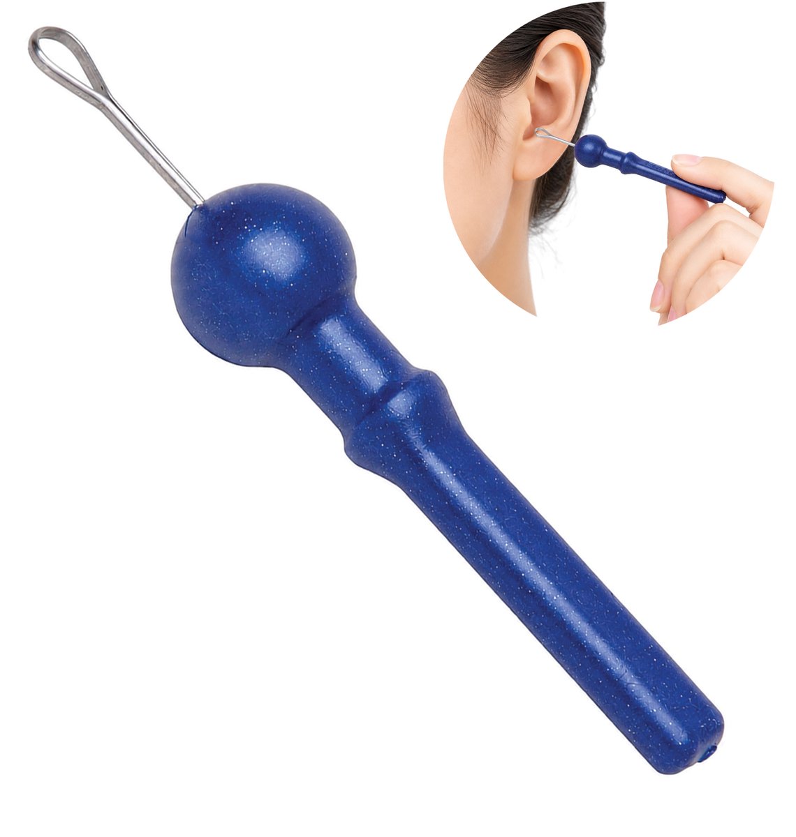 ComfiCare® Oorsmeer verwijderaar - Oorreiniger - Oor schoonmaken - Oorspuit - Earscratcher - Oorkrabber - Oorsmeer - Ear cleaner - Oorlepel - Oorreiniging Blauw