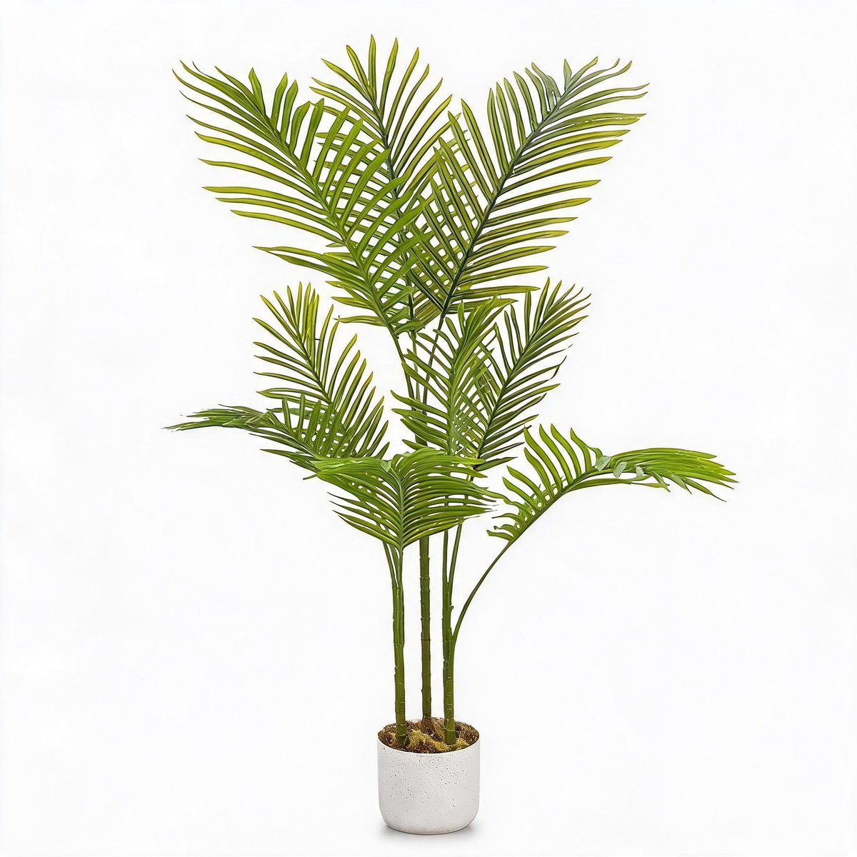 Danky - Luxe Kunst Tropische Palm - 105cm, premium hoogdichte PEVA, organisch vormbaar gebladerte met stabiele pot