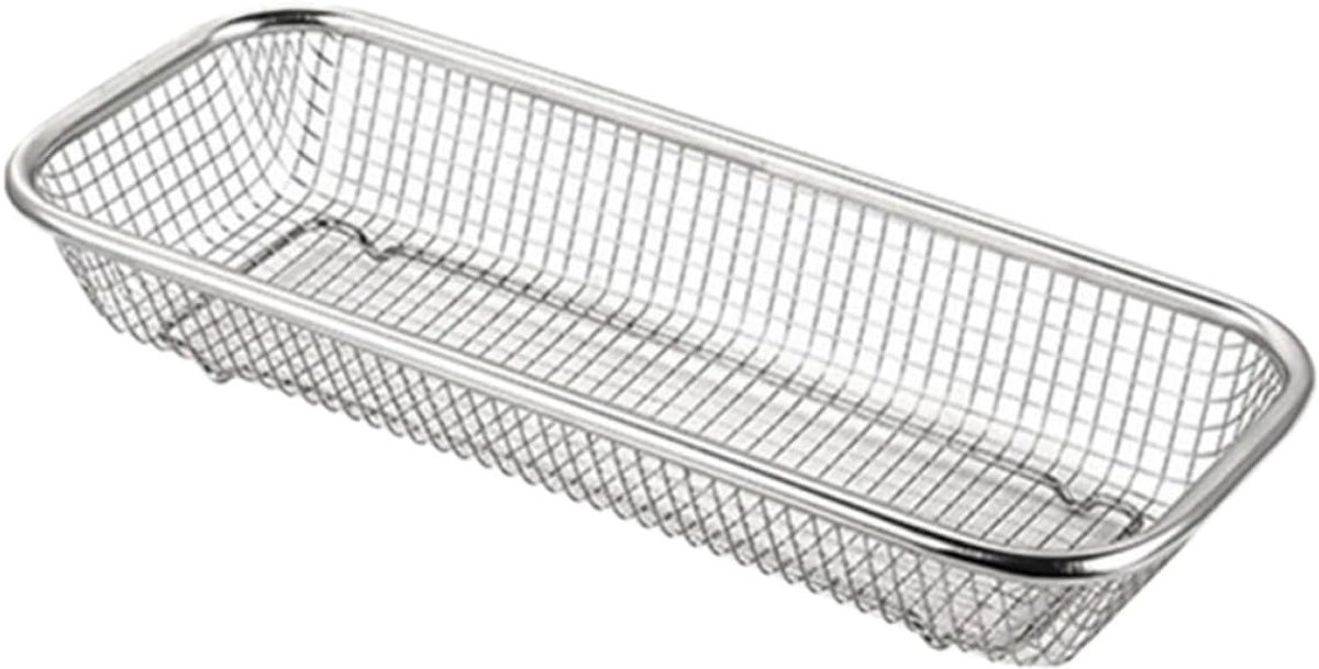 Afdruiprek - Afwasrek - Bestekbak - 1 stuk - afdruiprek flessen - eetstokjes houder - afdruprek - bestekzakjes - Droogrek voor Afwas - Zilver - 31*12.6*5.4cm