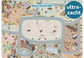 Mats & Joy® Paarden Manege Speelmat 130x180 cm – Ultrazacht Speelkleed – Wasbaar – Antislip – Speeltapijt met Paarden, Pony's, Stal, Tractor & Wegen